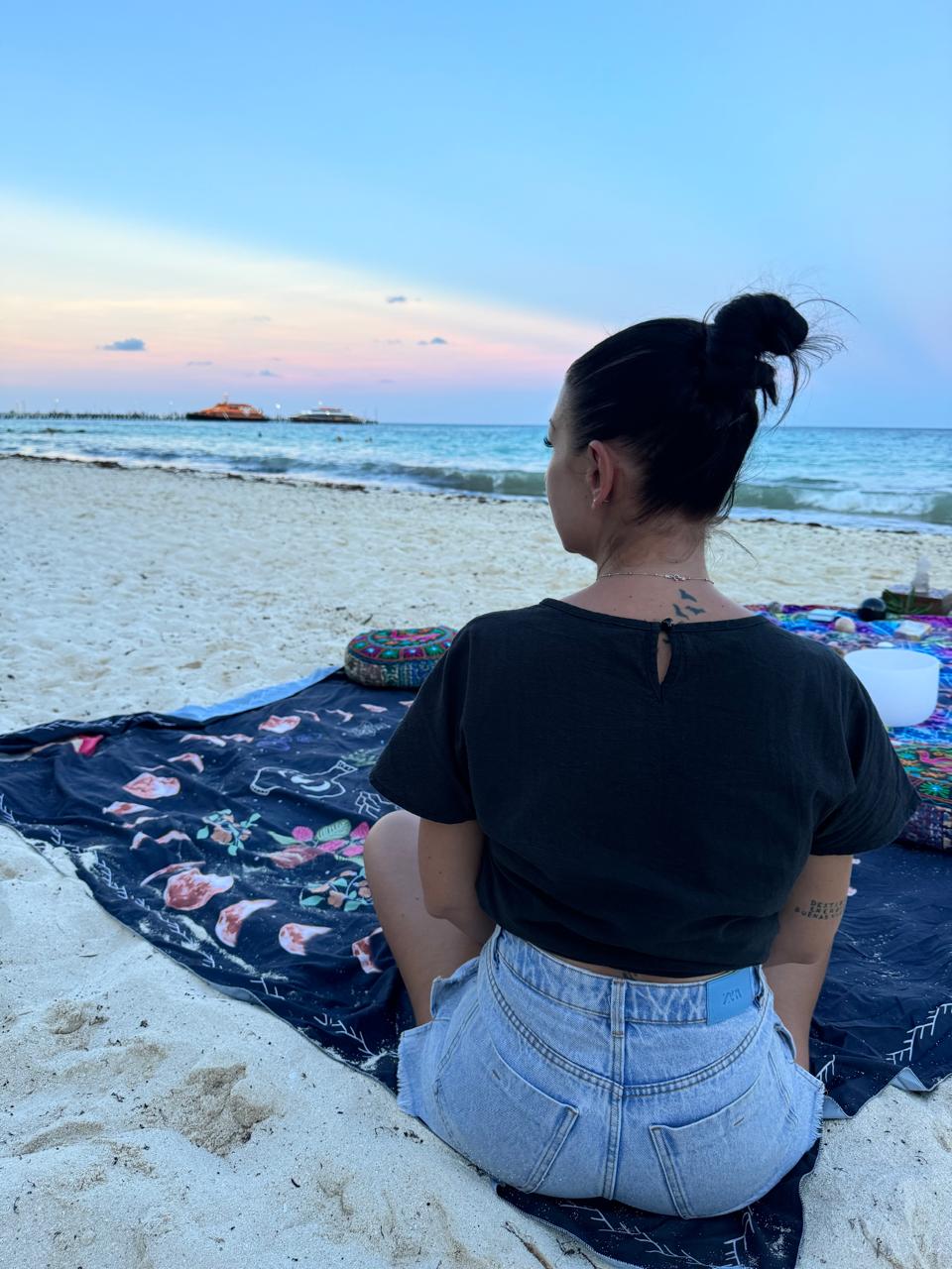 Walking on the beach